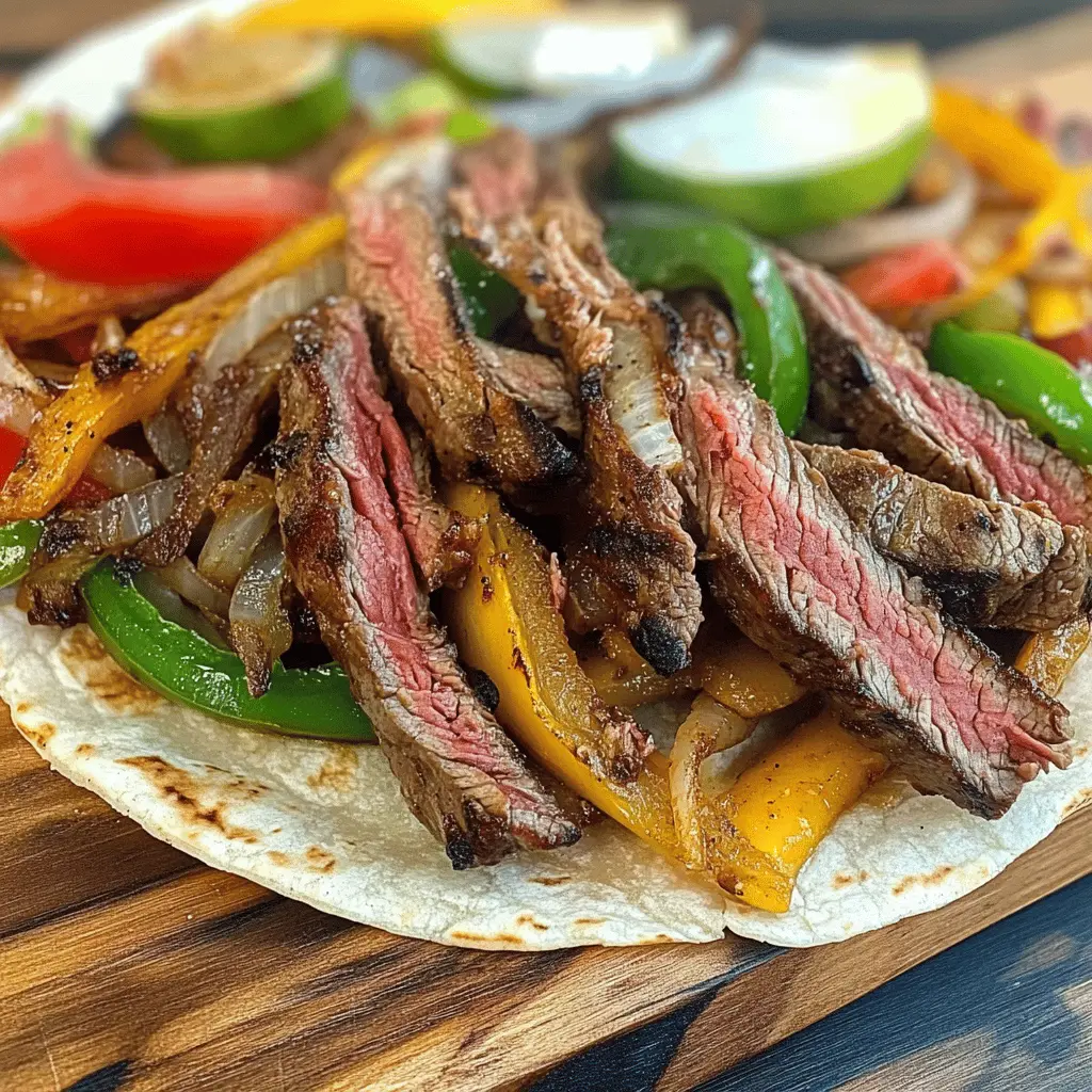 Sizzle up your next gathering with these flavorful Blackstone Steak Fajitas! Juicy steak, colorful bell peppers, and onions come together for a delicious meal anyone will love. Perfect for taco night or backyard barbecues. Don’t forget to save this recipe for an easy weeknight dinner that brings everyone to the table!