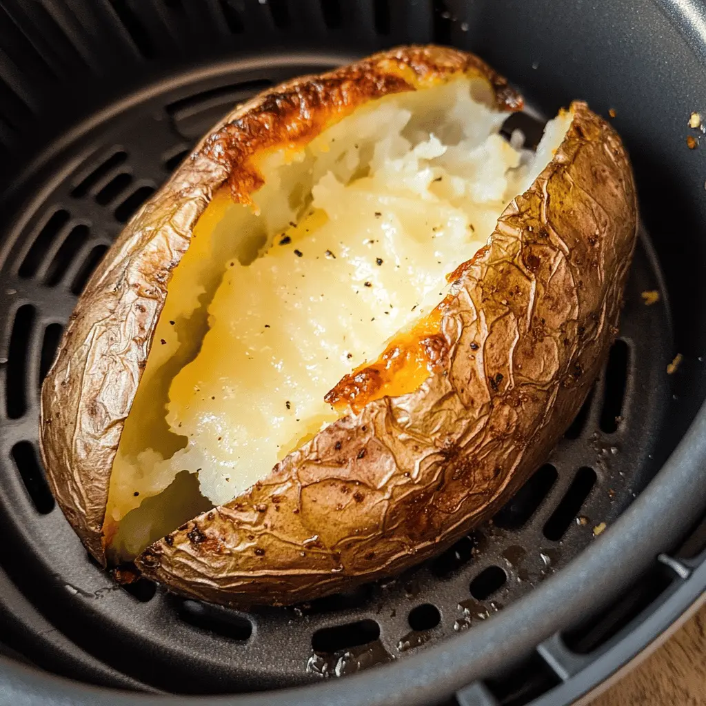 Perfectly crispy on the outside and fluffy on the inside, this Air Fryer Baked Potato is a game changer for your weeknight meals! With just a few ingredients, you can enjoy a delicious and wholesome side that's ready in no time. Save this easy recipe for your next family dinner or BBQ gathering!