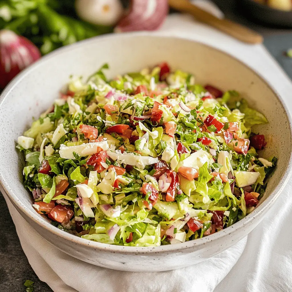 This Famous La Scala Chopped Salad is a showstopper bursting with fresh flavors! Packed with crisp romaine, juicy tomatoes, crunchy cucumbers, and topped with a tangy house dressing, it's perfect for any gathering. Want to impress your guests at your next dinner party? Save this recipe for an unforgettable salad that everyone will love! 🍽️🥗