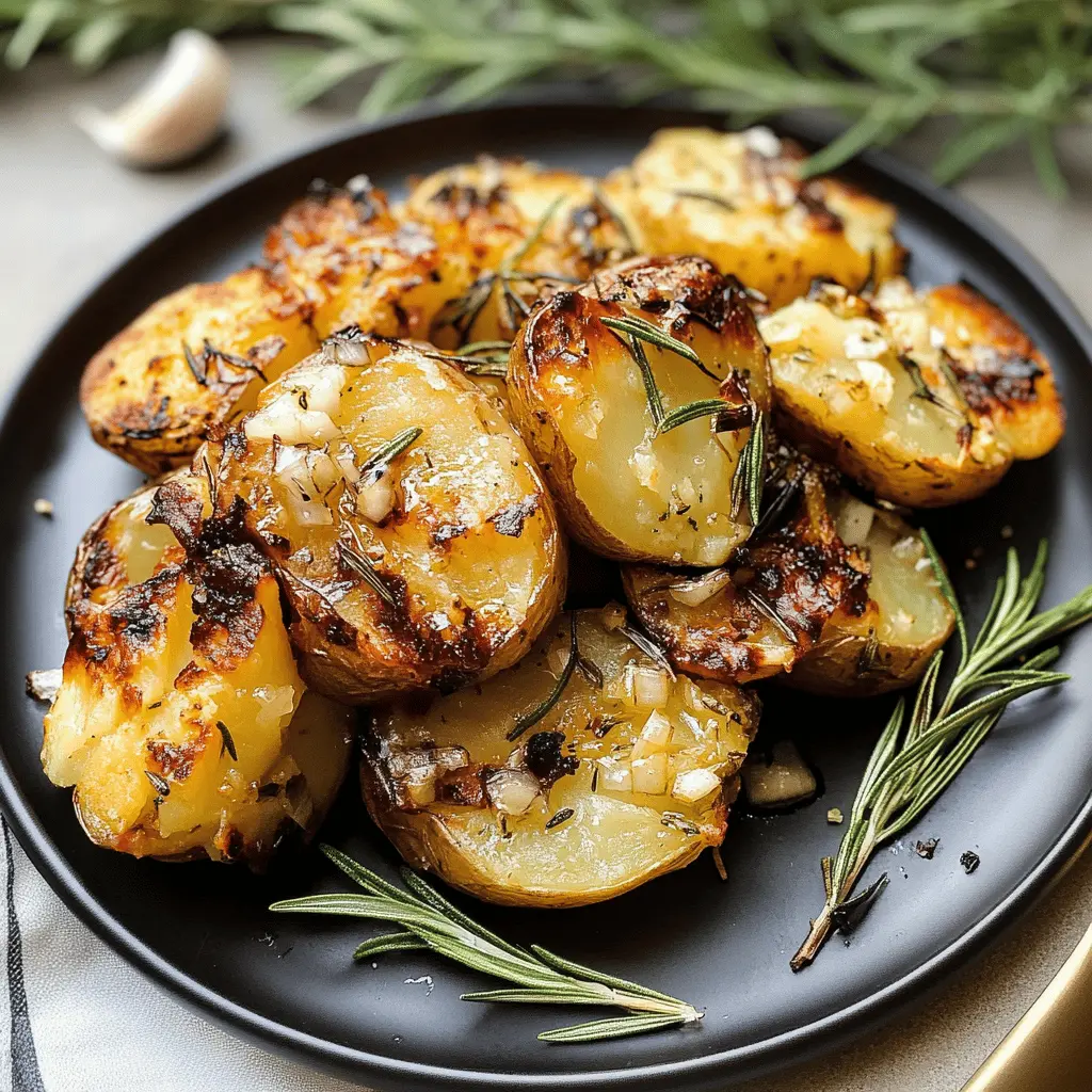 Get ready for a delightful twist on your potato side dish! These Grilled Garlic Rosemary Smashed Potatoes are crispy on the outside, fluffy on the inside, and bursting with aromatic flavors. Perfect for barbecues or cozy family dinners, this recipe is a must-save for potato lovers. Don’t miss out on adding this delicious treat to your meal plan!