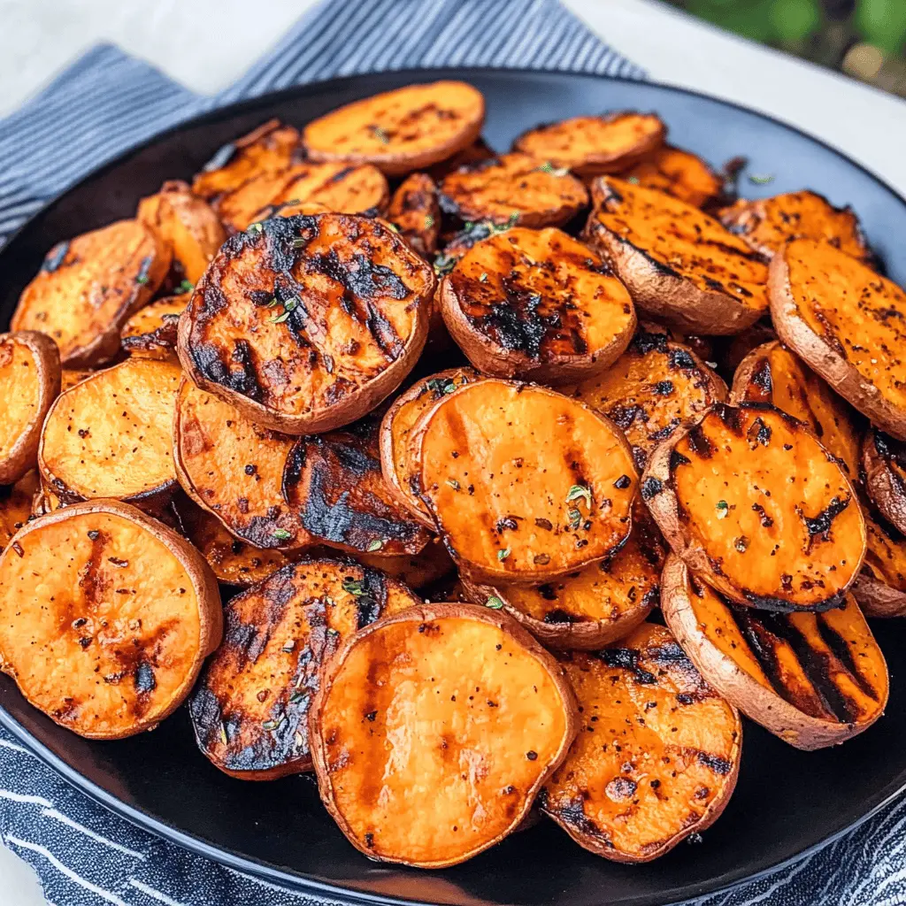 Fire up the grill for these deliciously sweet and smoky grilled sweet potatoes! Their caramelized edges and tender centers make for a perfect side dish or a healthy snack. With simple ingredients and easy prep, they're great for summer barbecues or cozy dinners. Don't miss out—save this recipe for your next cookout!