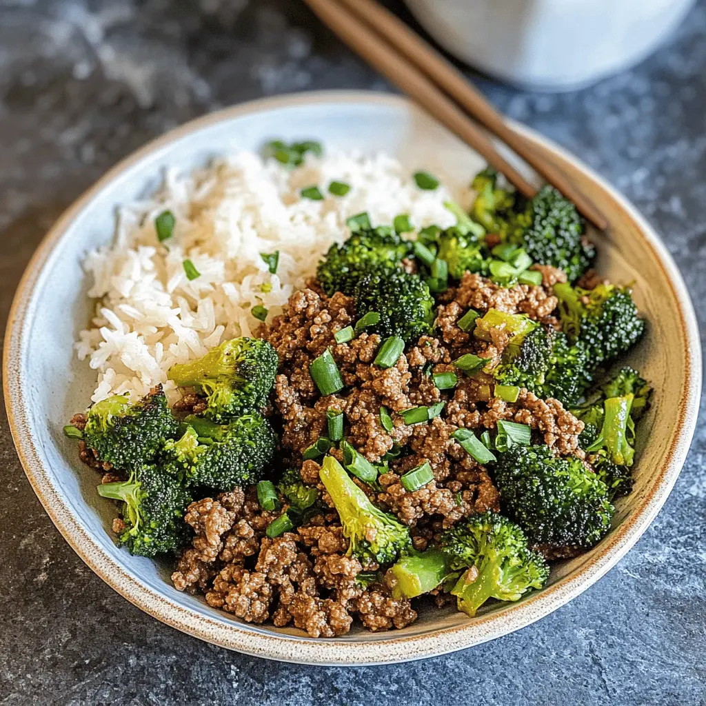 This Ground Beef and Broccoli recipe is packed with flavor and takes just 30 minutes to make! Combining tender beef with crispy broccoli in a savory sauce creates a delicious meal that's perfect for busy weeknights. Save this recipe for a quick dinner option that's both satisfying and nutritious. Great for family dinners or meal prep!