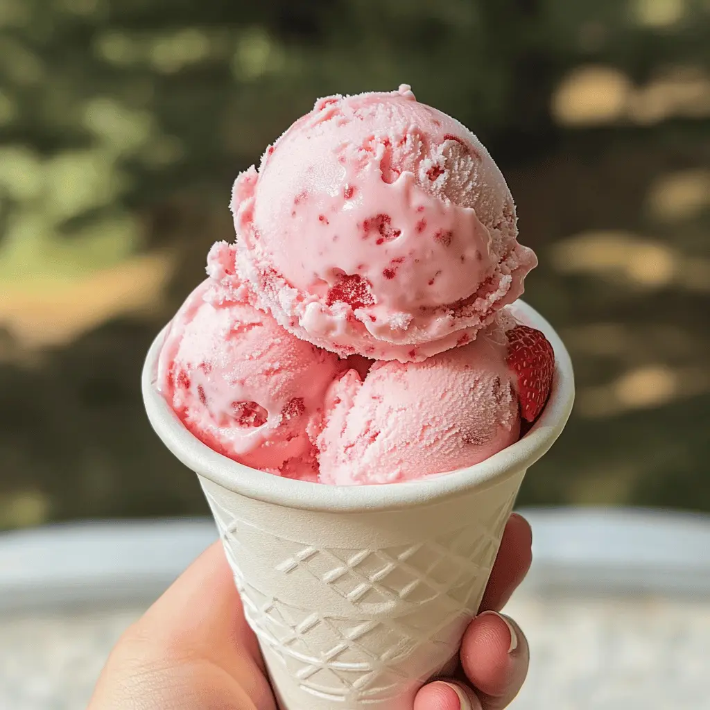 Cool down this summer with our easy Homemade Strawberry Ice Cream! Made with fresh strawberries, cream, and just the right amount of sweetness, this treat is perfect for hot days. It's simple to whip up, making it a must-have for family gatherings or picnics. Save this recipe to create a delightful dessert that everyone will love!