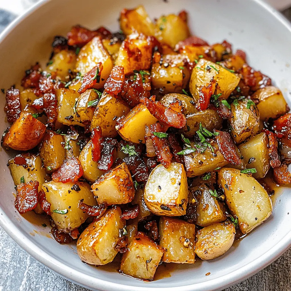 These Honey Bacon Roasted Potatoes are a delicious side dish that combines the sweetness of honey with the savory crunch of bacon. Perfect for family dinners or gatherings, this easy recipe will have everyone coming back for seconds. Save this pin for a tasty addition to your next meal that will impress your guests!