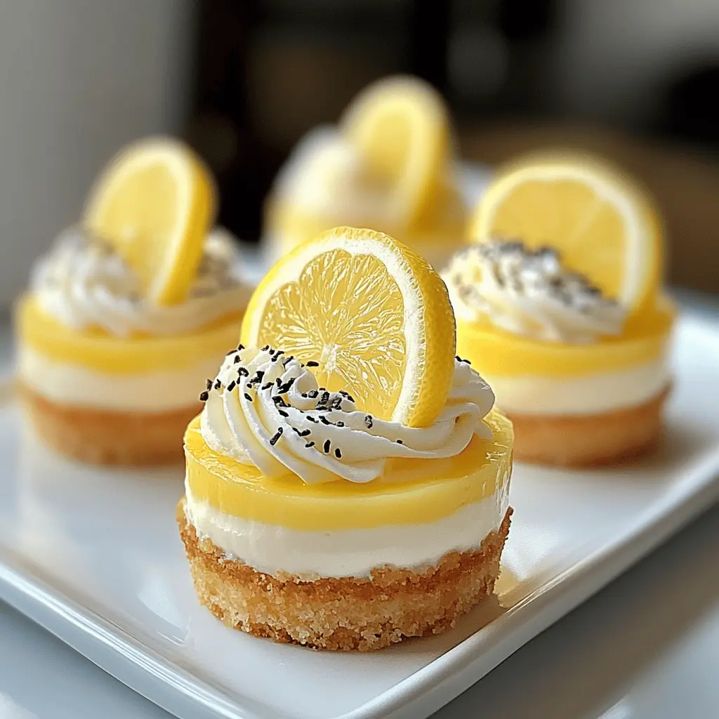 These Mini Lemon Cheesecakes are the perfect balance of creamy and tangy, with a buttery graham cracker crust that's hard to resist! Ideal for parties or a delightful treat at home, they’re easy to make and always a crowd-pleaser. Save this recipe for a zesty dessert that will brighten any gathering! 🍋✨