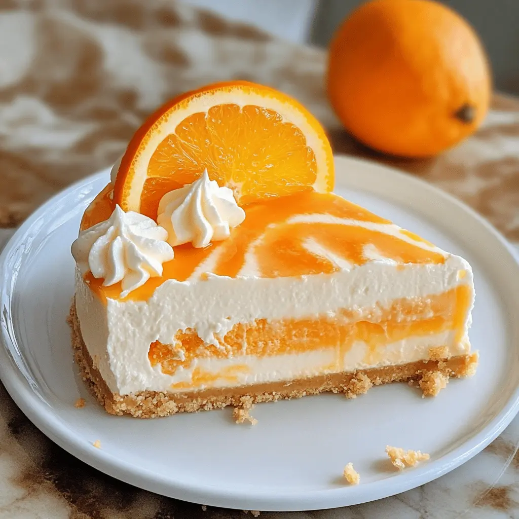 Treat yourself to this delightful No-Bake Orange Creamsicle Cheesecake! With a creamy orange filling and a buttery crust, it’s a perfect summer dessert. This cheesecake captures all the nostalgic flavors of a classic creamsicle in every bite. Save this recipe for your next gathering or a special occasion where a sweet surprise is needed!