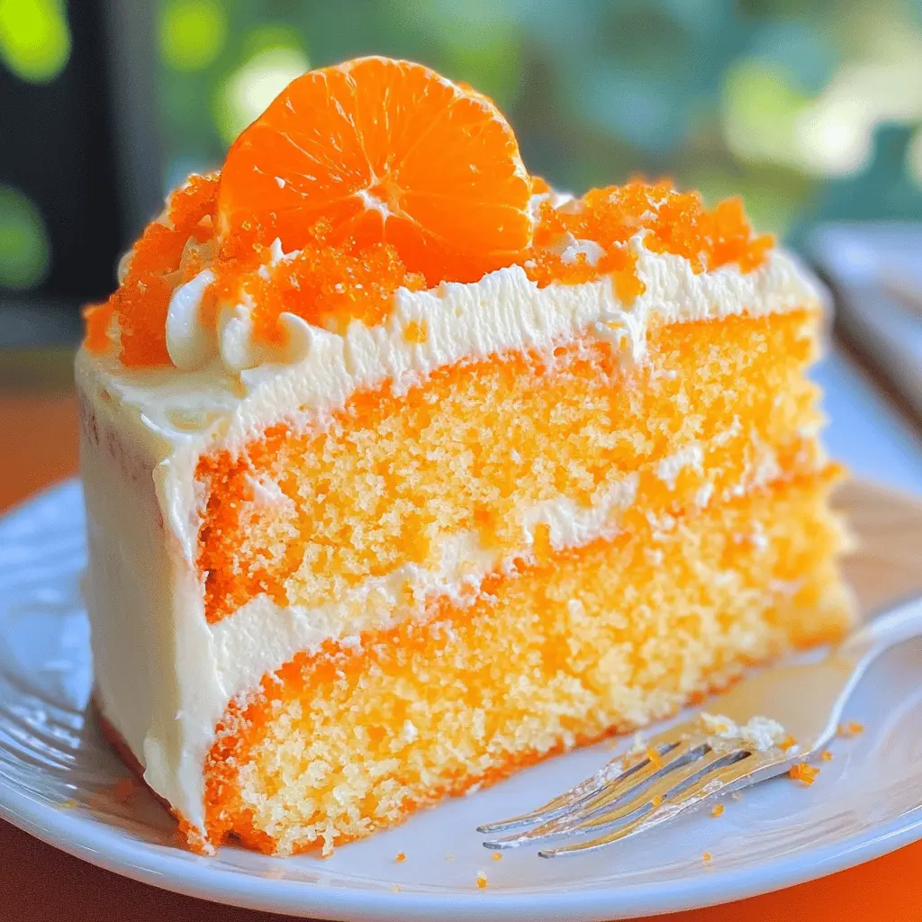 Bring a slice of sunshine to your dessert table with this Orange Creamsicle Cake! Moist, fluffy cake infused with vibrant orange flavor and layered with a luscious cream filling. Perfect for birthdays or summertime gatherings, this cake is sure to impress! Save this recipe for a sweet treat that’s as refreshing as a summer day!
