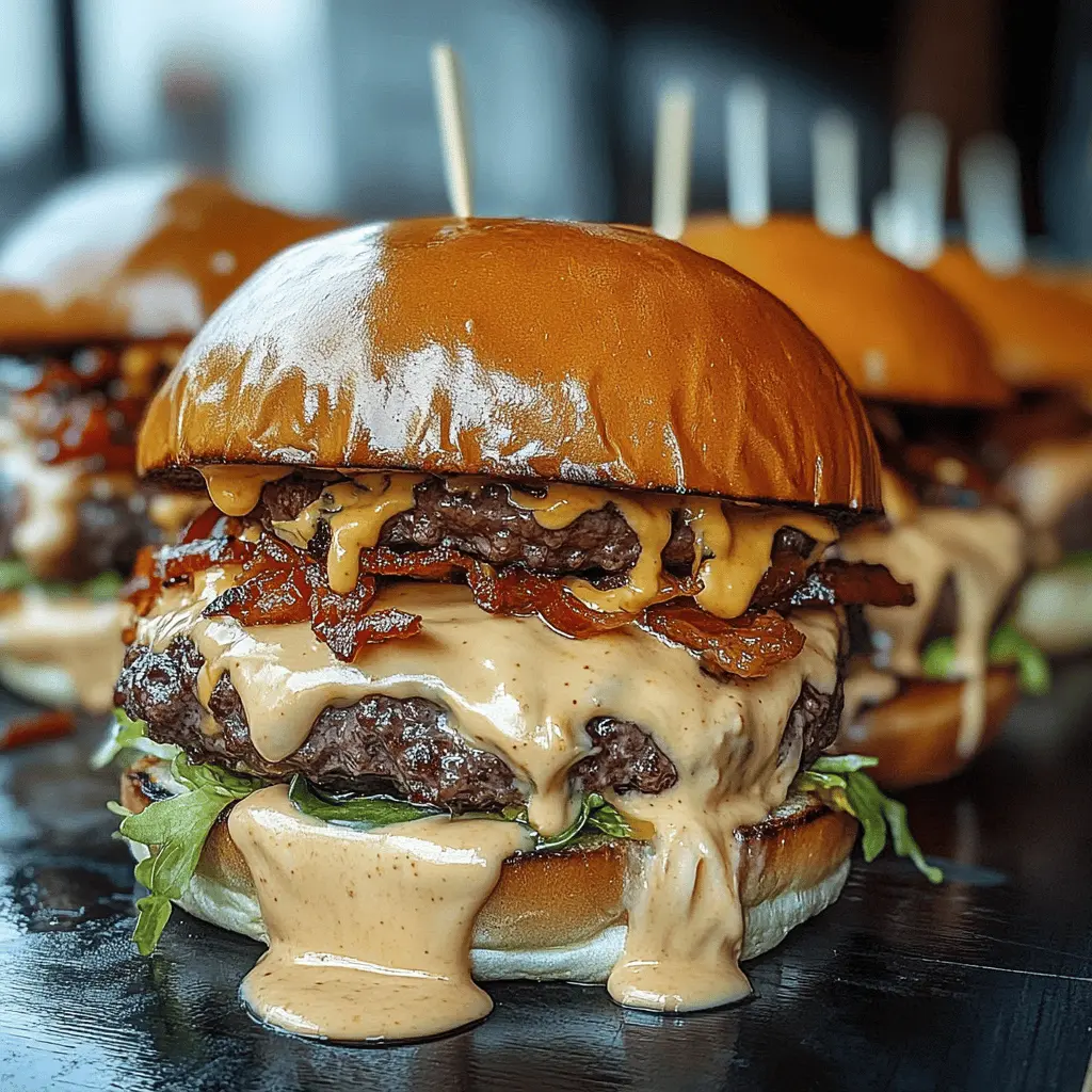 Get ready to take your burger night to the next level with these mouth-watering Smash Burgers topped with a creamy Baconnaise Sauce! Juicy, crispy, and bursting with flavor, they’re perfect for barbecues or cozy dinners. Save this recipe now and delight your friends and family with a delicious twist on the classic burger!