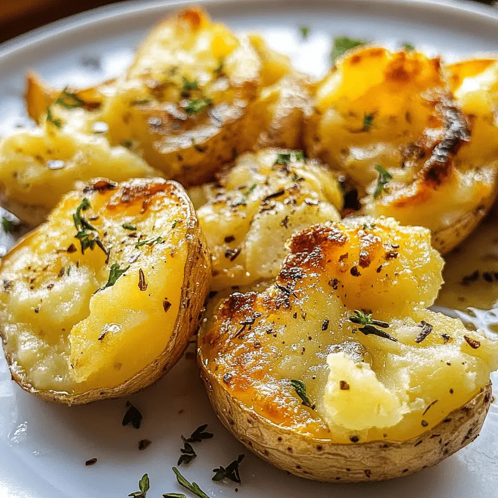Ready to add a twist to your potato dishes? These crispy smashed potatoes are the perfect mix of crunch and fluffiness, making them a crowd-pleaser! With a simple seasoning blend and a quick bake, you'll have a delicious side dish ready in no time. Save this recipe for your next family dinner or barbecue, and watch everyone ask for seconds!
