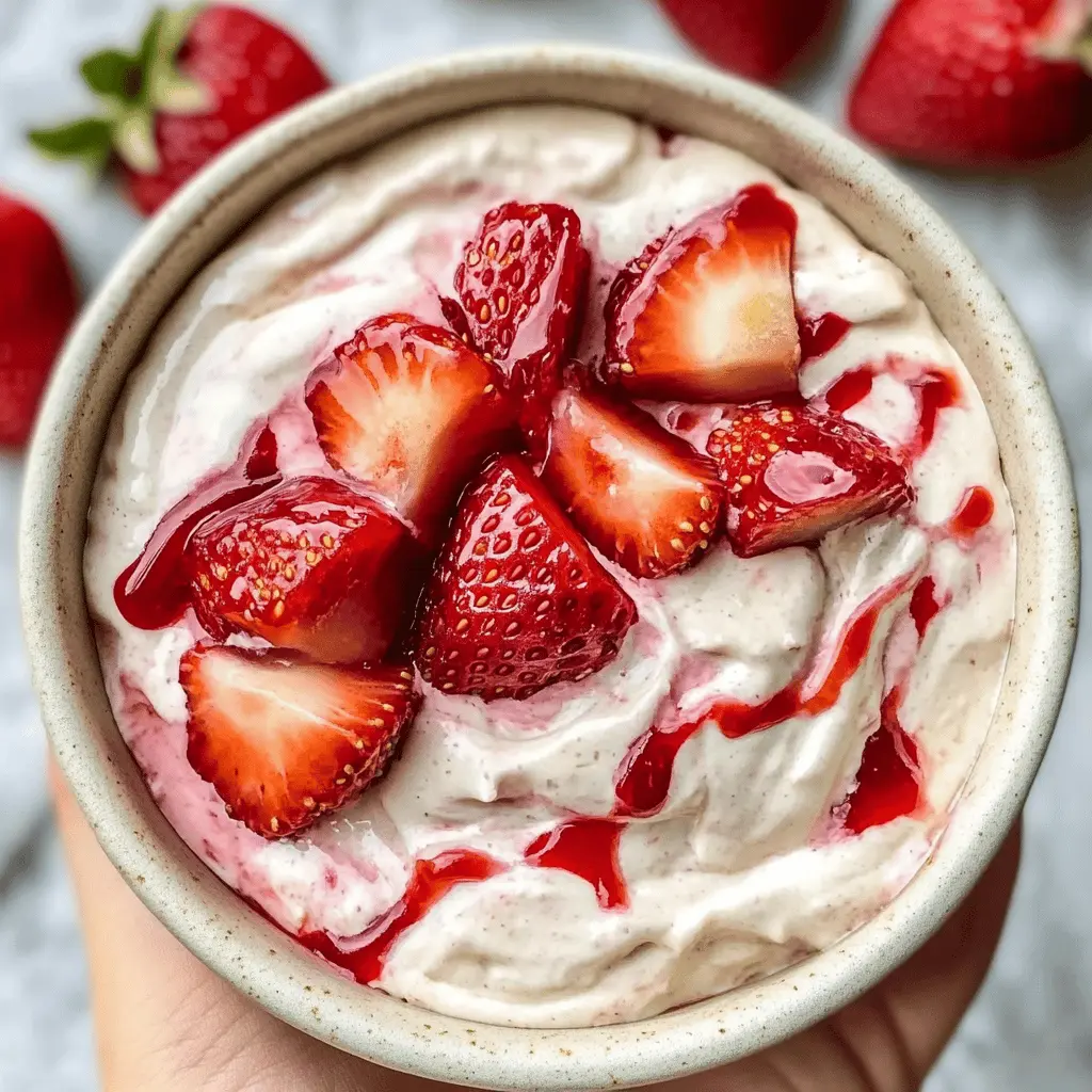 This Strawberry Cheesecake Dip is the perfect way to enjoy the classic flavors of cheesecake in a fun and easy format! Made with cream cheese, strawberries, and a hint of vanilla, it's a creamy treat that's great for parties or a cozy night in. Pair it with graham crackers, fruit, or pretzels. Save this delicious recipe for your next gathering!