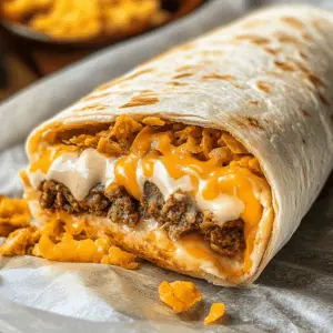 Looking for a quick and tasty meal? Try this Taco Bell-inspired Beefy Melt Burrito filled with seasoned beef, melted cheese, and a zesty sauce all wrapped in a warm tortilla. Perfect for lunch or dinner, this satisfying burrito is sure to please everyone. Save this recipe for a flavorful weeknight dinner that everyone will love!