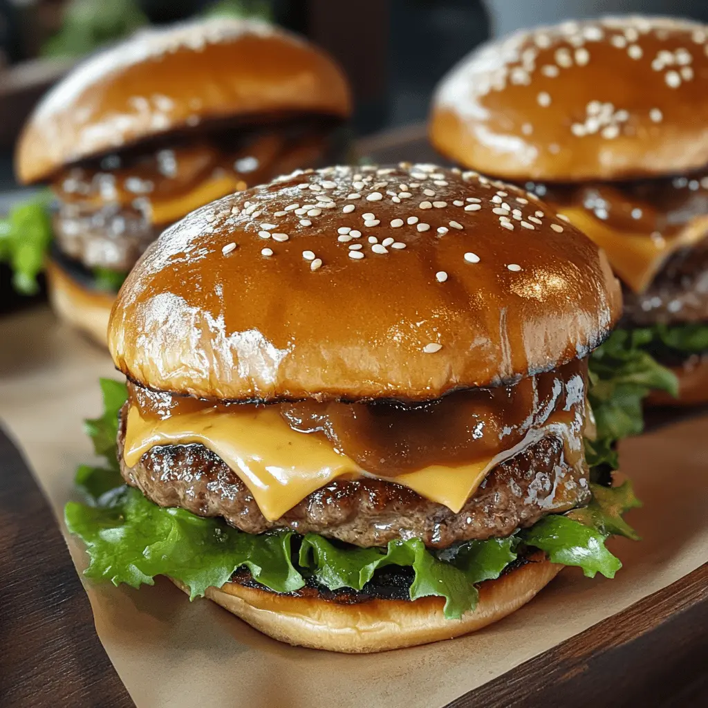 Get ready for a delicious twist on your burger night! These Teriyaki Parmesan Burgers are packed with flavor, featuring the perfect blend of savory teriyaki sauce and creamy American cheese. Easy to make and great for grilling, these burgers are ideal for summer BBQs or casual weeknight dinners. Don’t forget to save this recipe for your next grilling adventure!