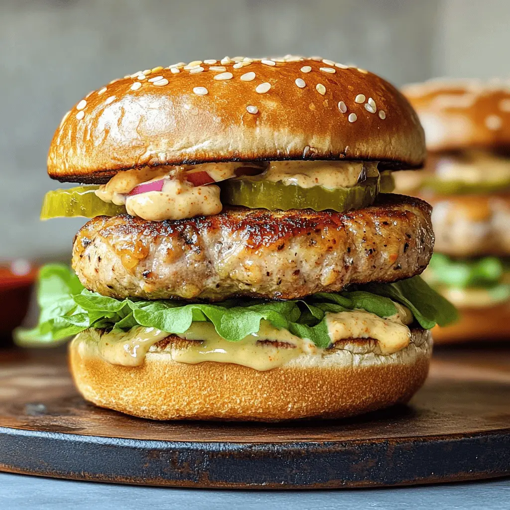 Juicy turkey burgers that are packed with flavor! Made with lean ground turkey, fresh herbs, and spices, these burgers are a healthier twist on a classic favorite. Perfect for summer grilling or a weeknight dinner, you can serve them on a bun or over a salad. Save this recipe for your next cookout and enjoy a delicious meal everyone will love!