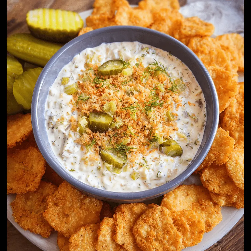 Easy Cheesy Fried Pickle Dip Recipe