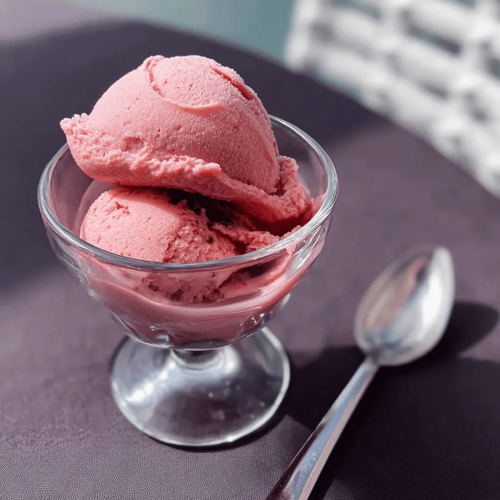 Easy Blender Strawberry Ice Cream Recipe
