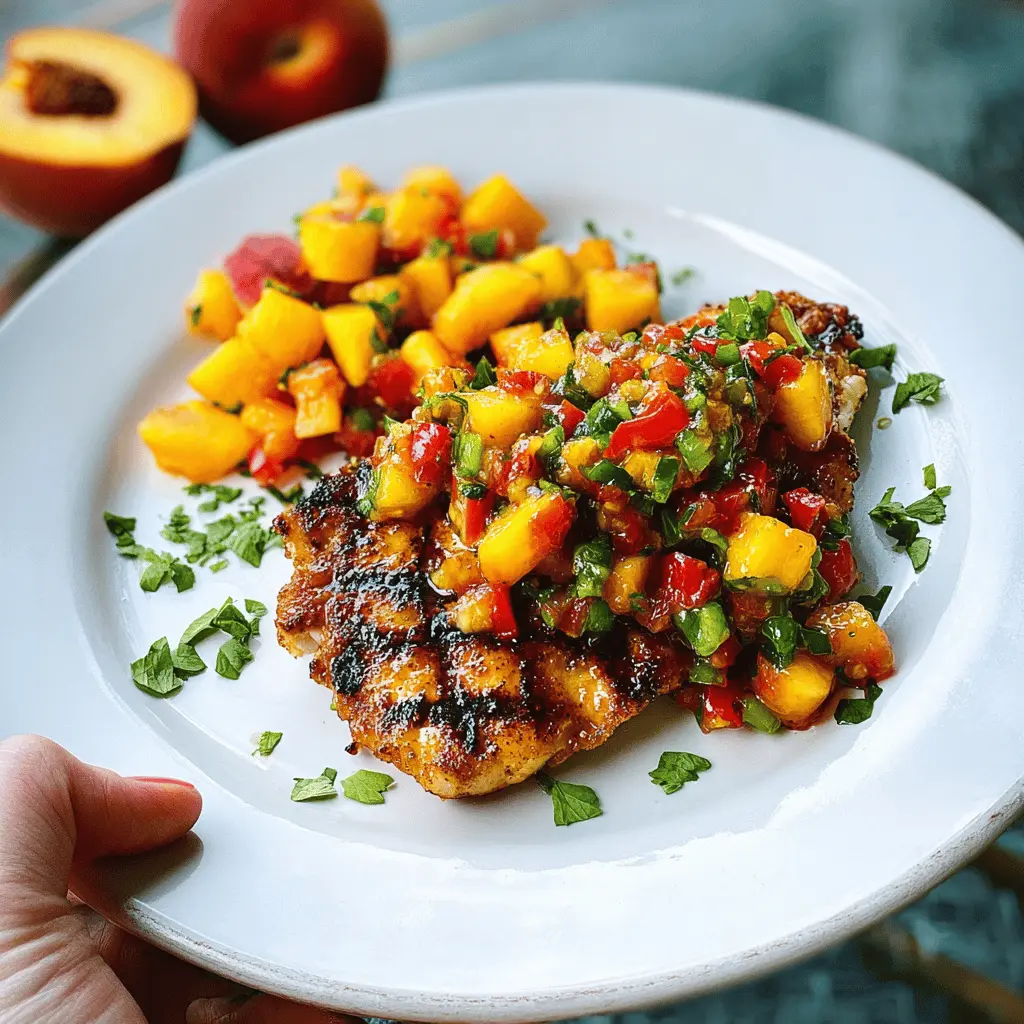 Easy Peach Salsa Chicken Recipe