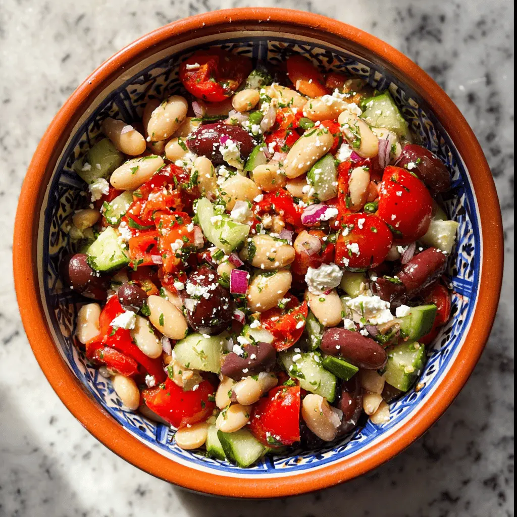 Easy Mediterranean Bean Salad Recipe