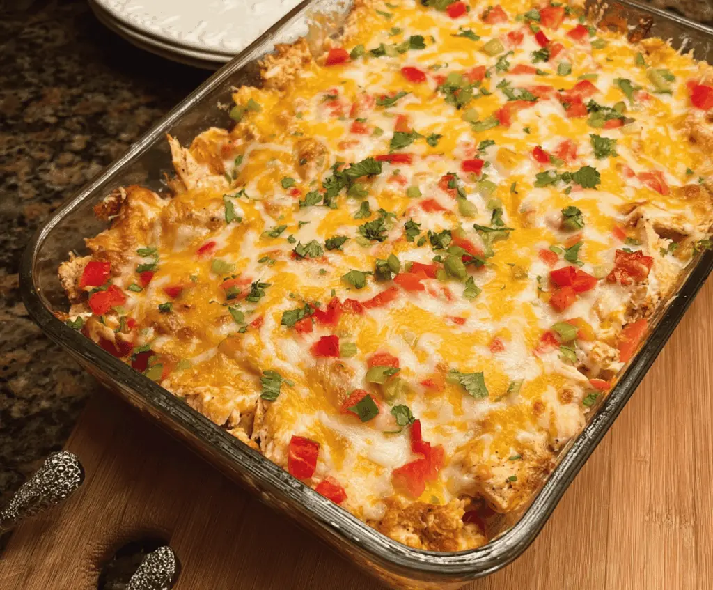 Easy Chicken Fajita Casserole Recipe
