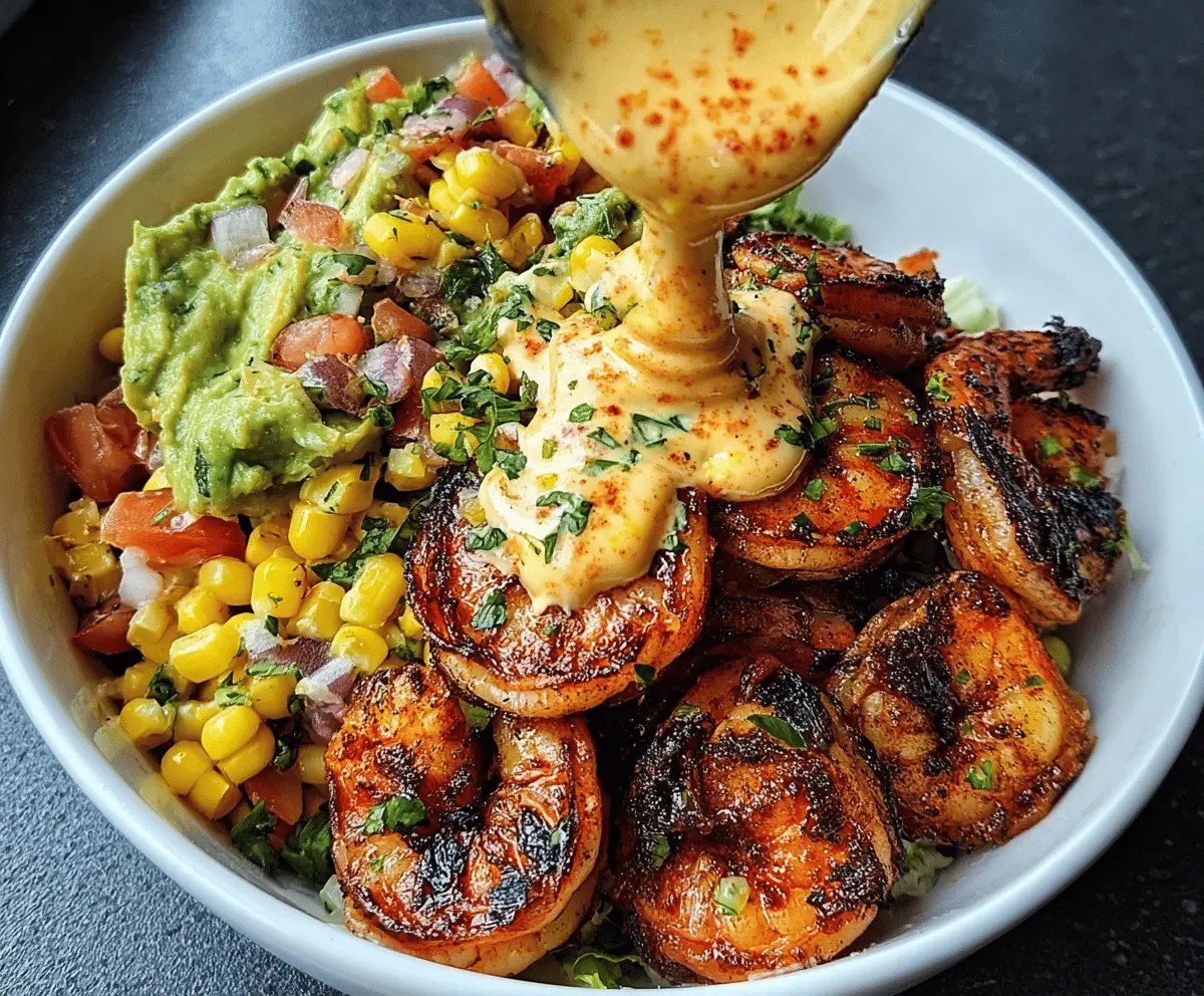 Easy Grilled Shrimp Bowl with Avocado and Corn Salsa