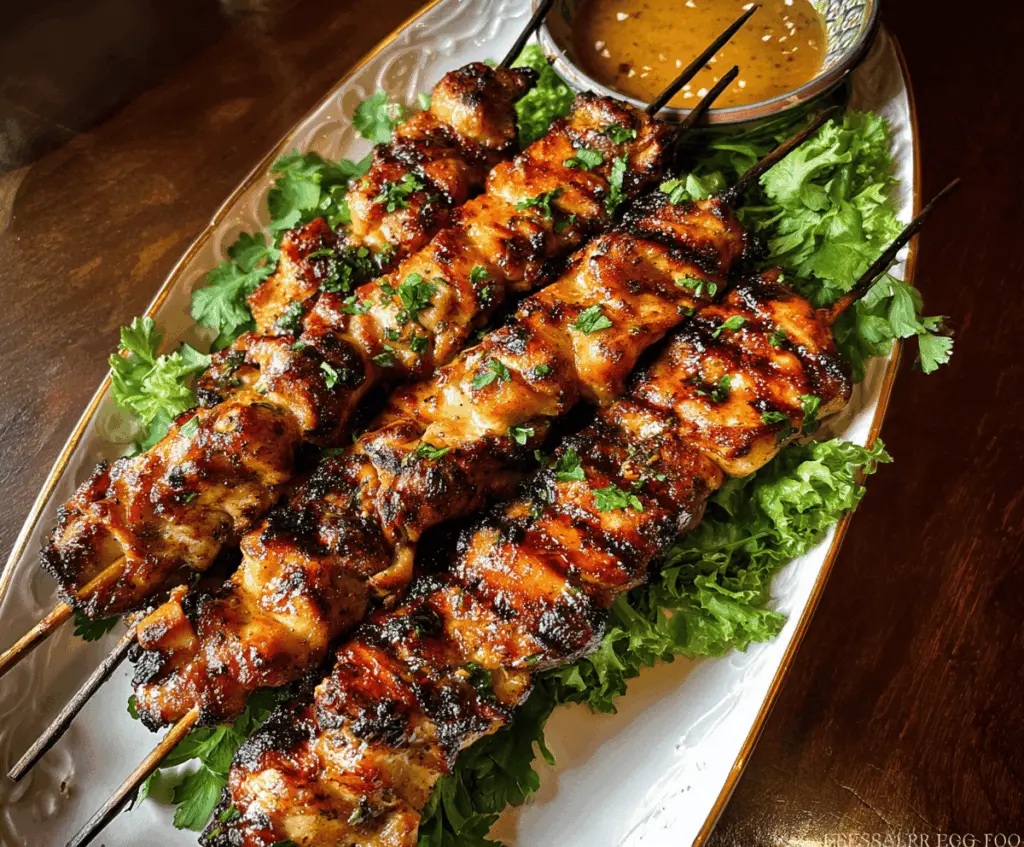 Easy Grilled Thai Chicken Skewers Recipe