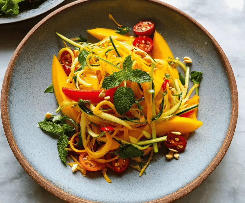 Easy Sweet and Spicy Thai Mango Salad Recipe