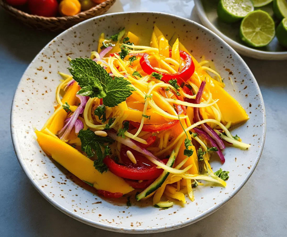 Easy Sweet and Spicy Thai Mango Salad Recipe