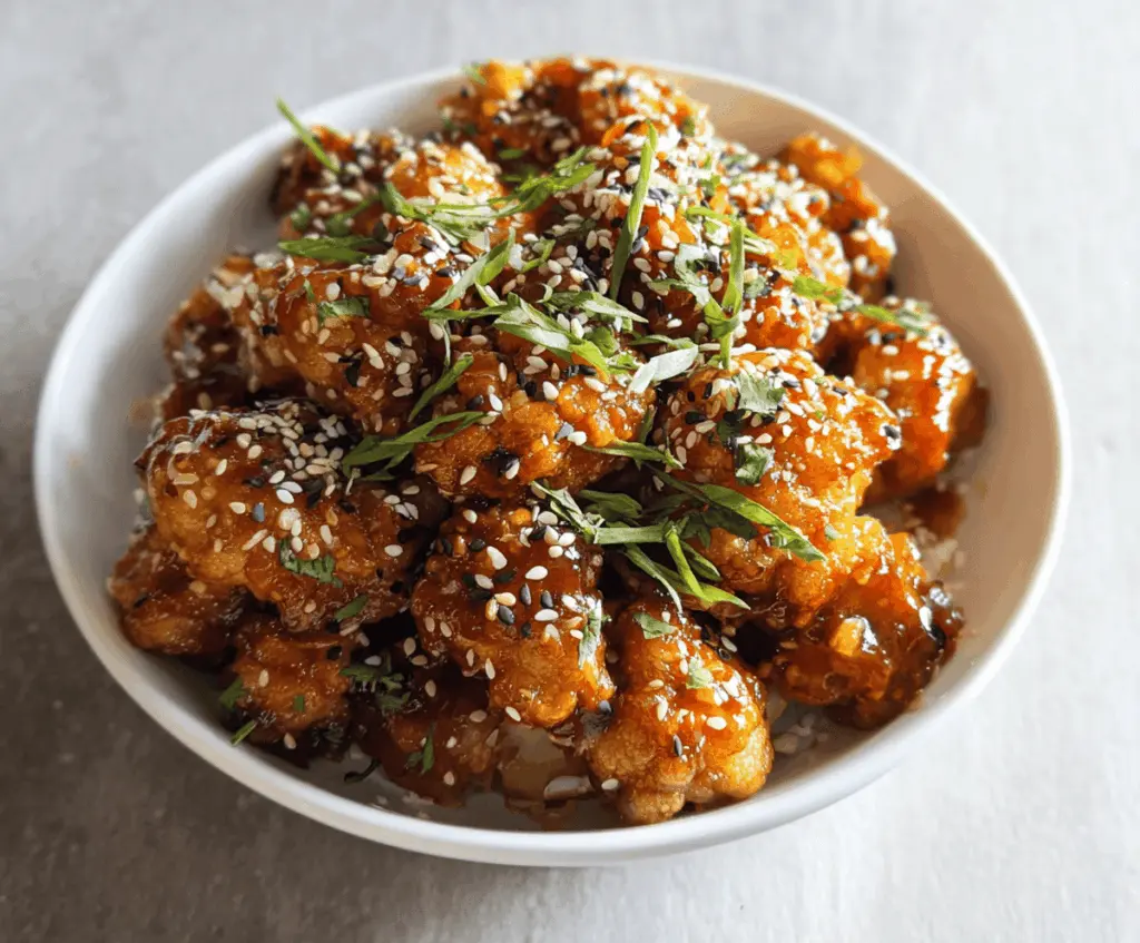 Easy Sticky Sesame Cauliflower Recipe