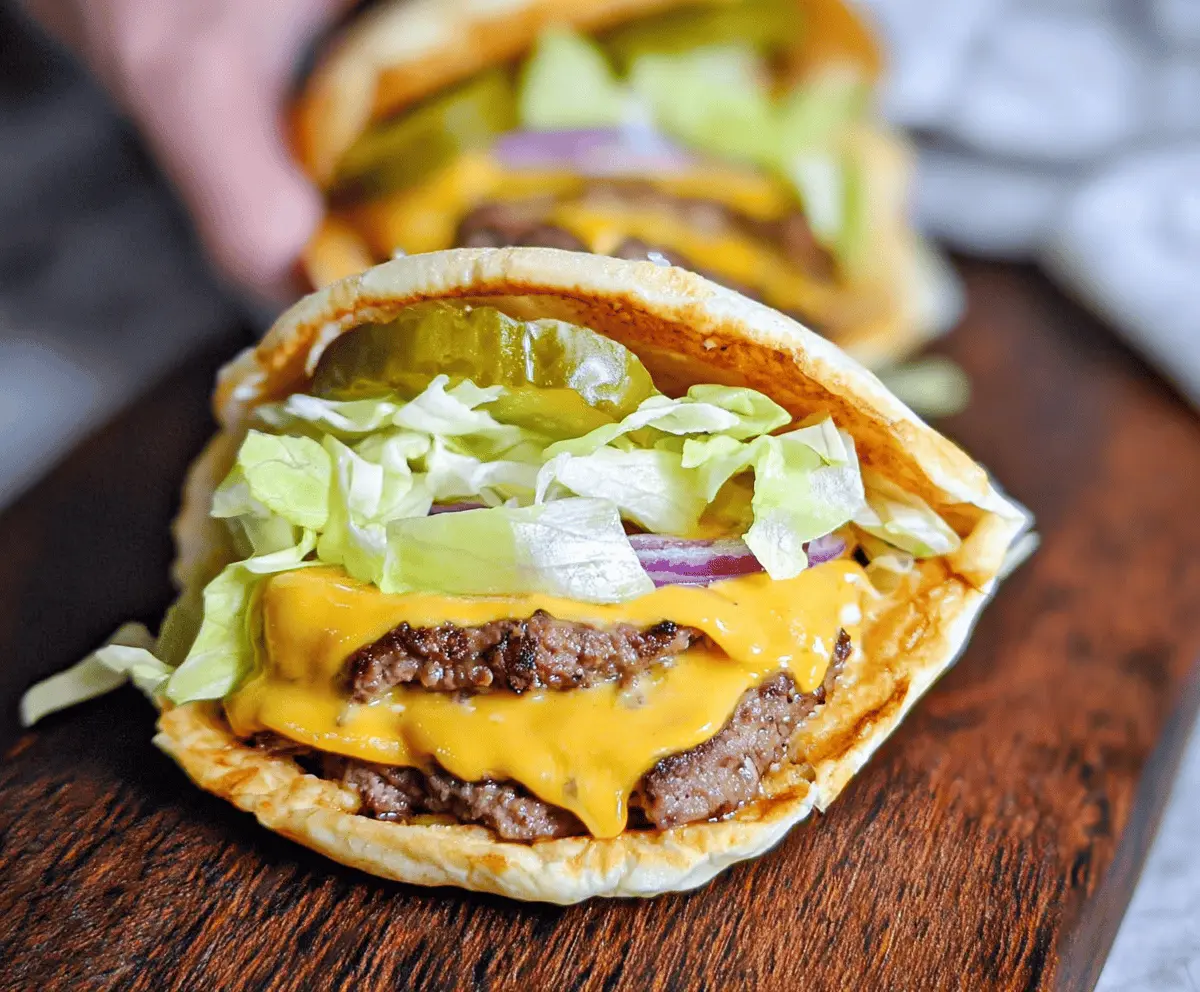 Easy Keto Big Mac Smash Burgers Recipe