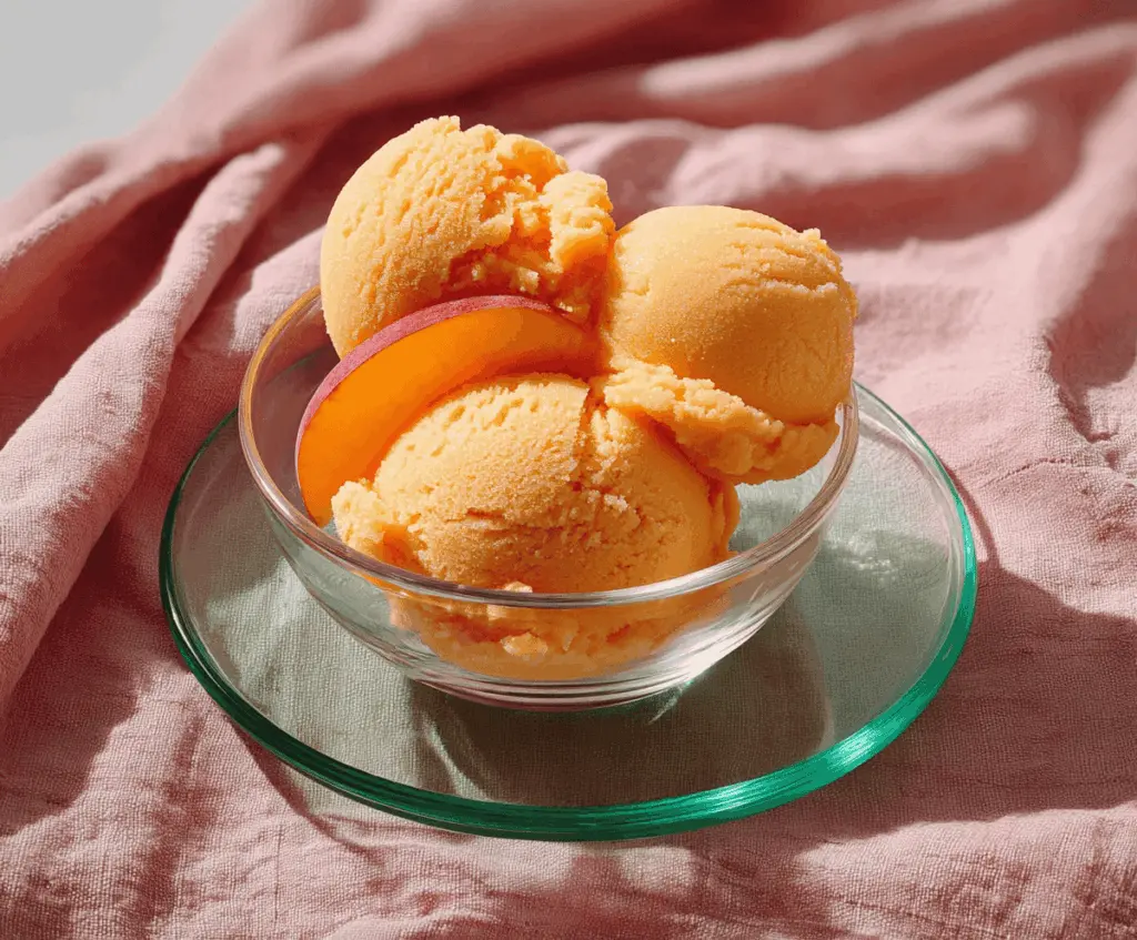 Easy Homemade Peach Sorbet Recipe