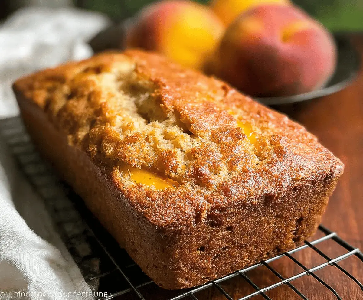 Easy Southern Peach Bread Recipe