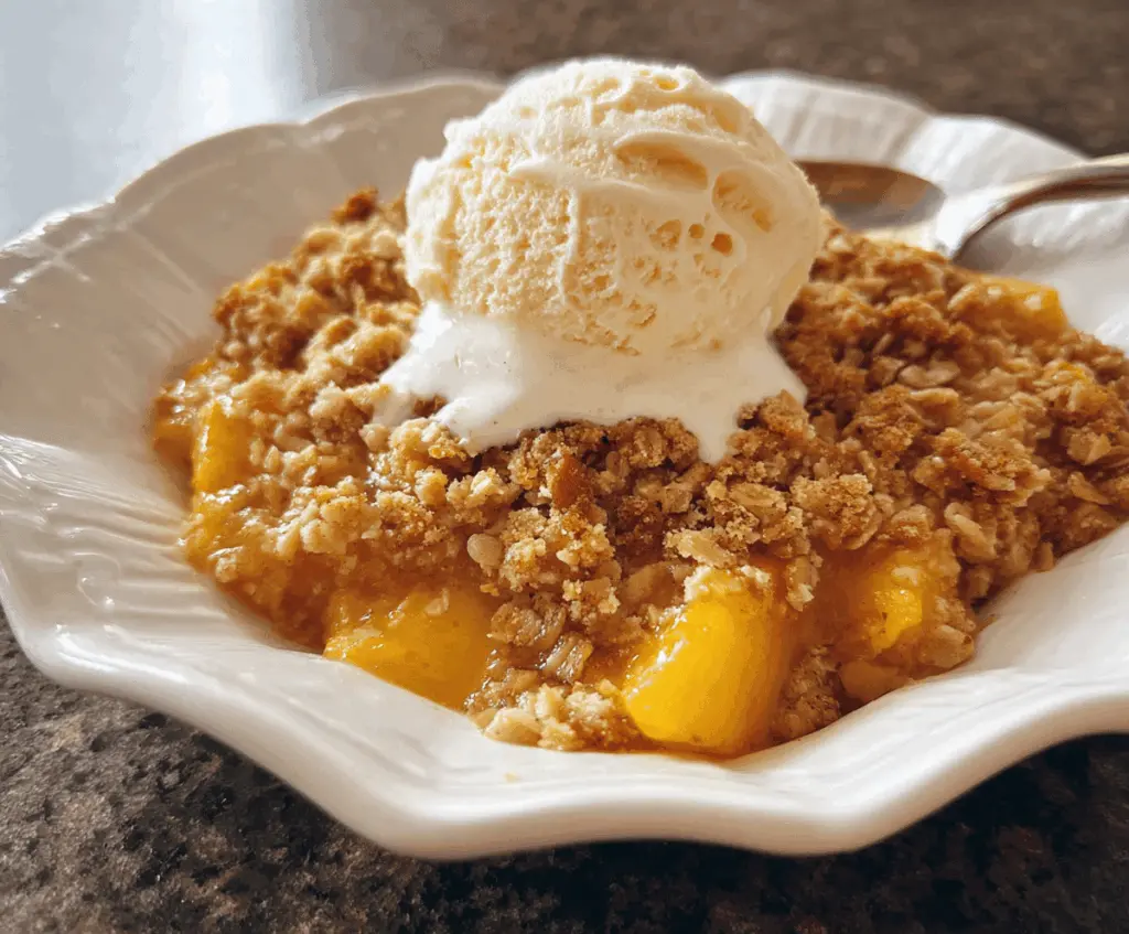 Easy Homemade Peach Crisp Recipe