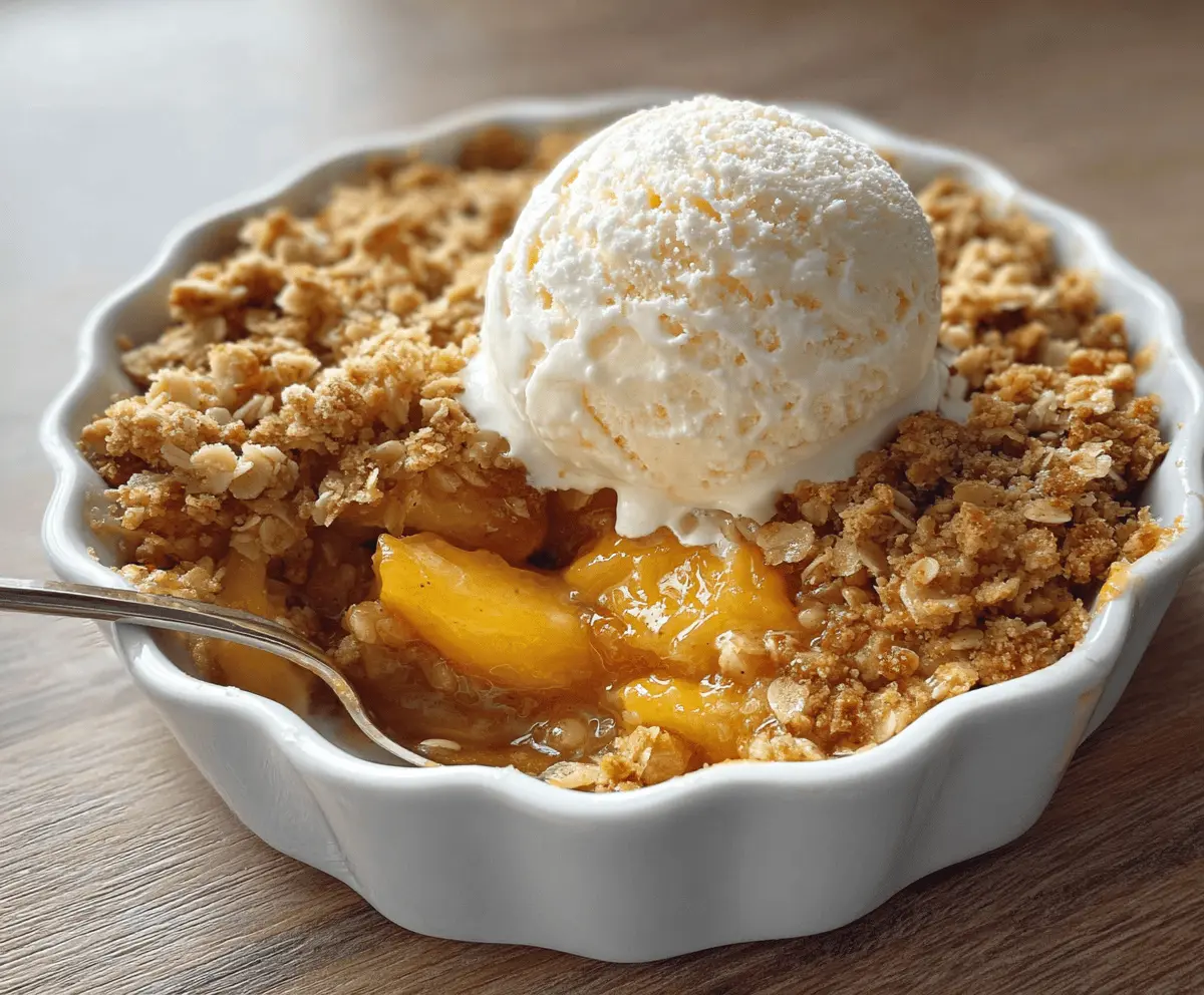 Easy Homemade Peach Crisp Recipe