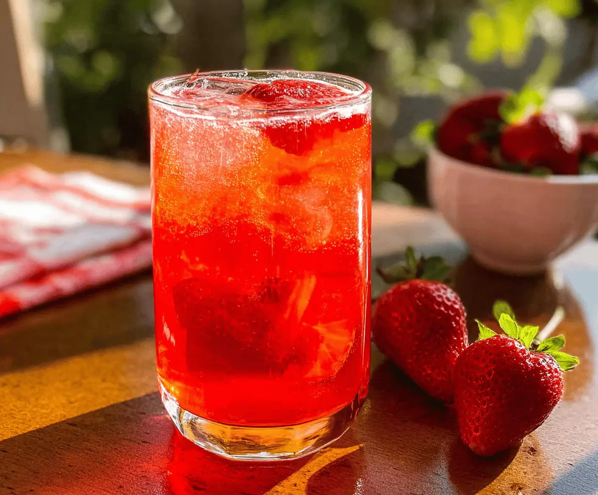 Easy Homemade Strawberry Punch Recipe