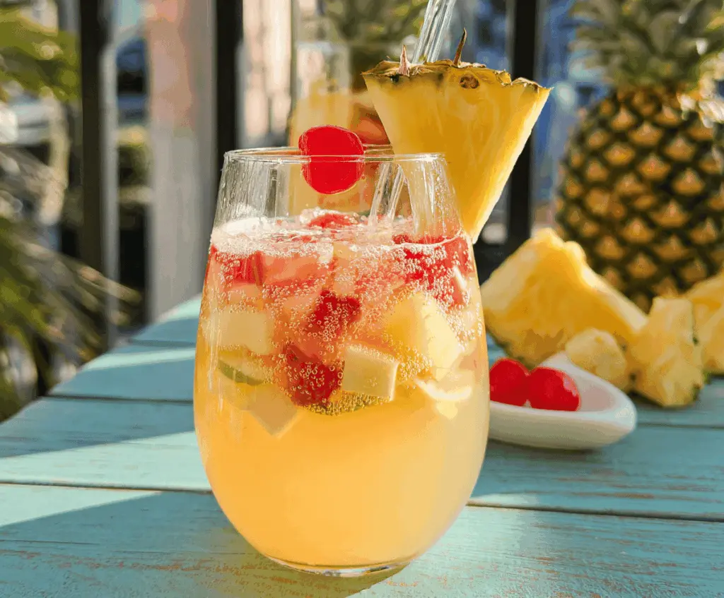 Easy Pina Colada Sangria Recipe
