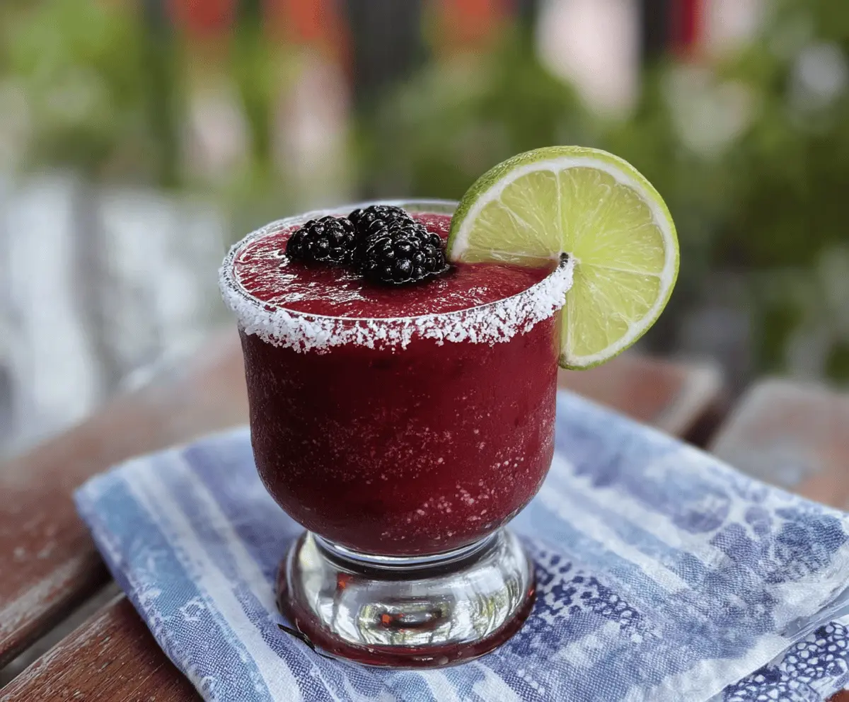 Easy Frozen Blackberry Margarita Recipe