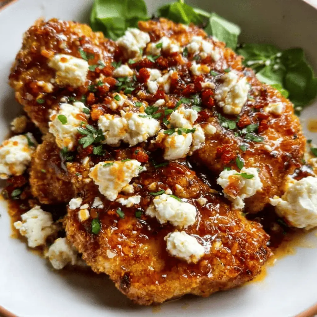 Crispy Hot Honey Feta Chicken Recipe