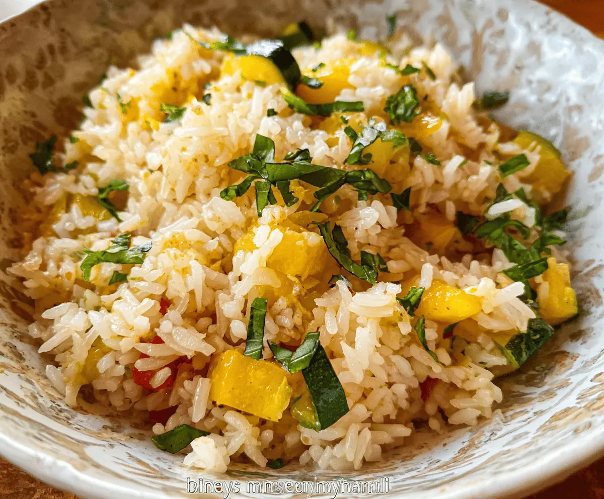 Easy Summer Squash Rice Recipe