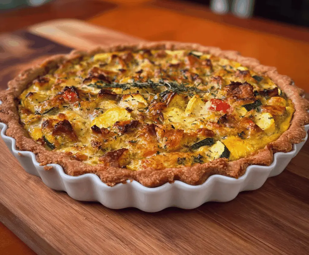 Easy Savory Summer Squash Pie Recipe