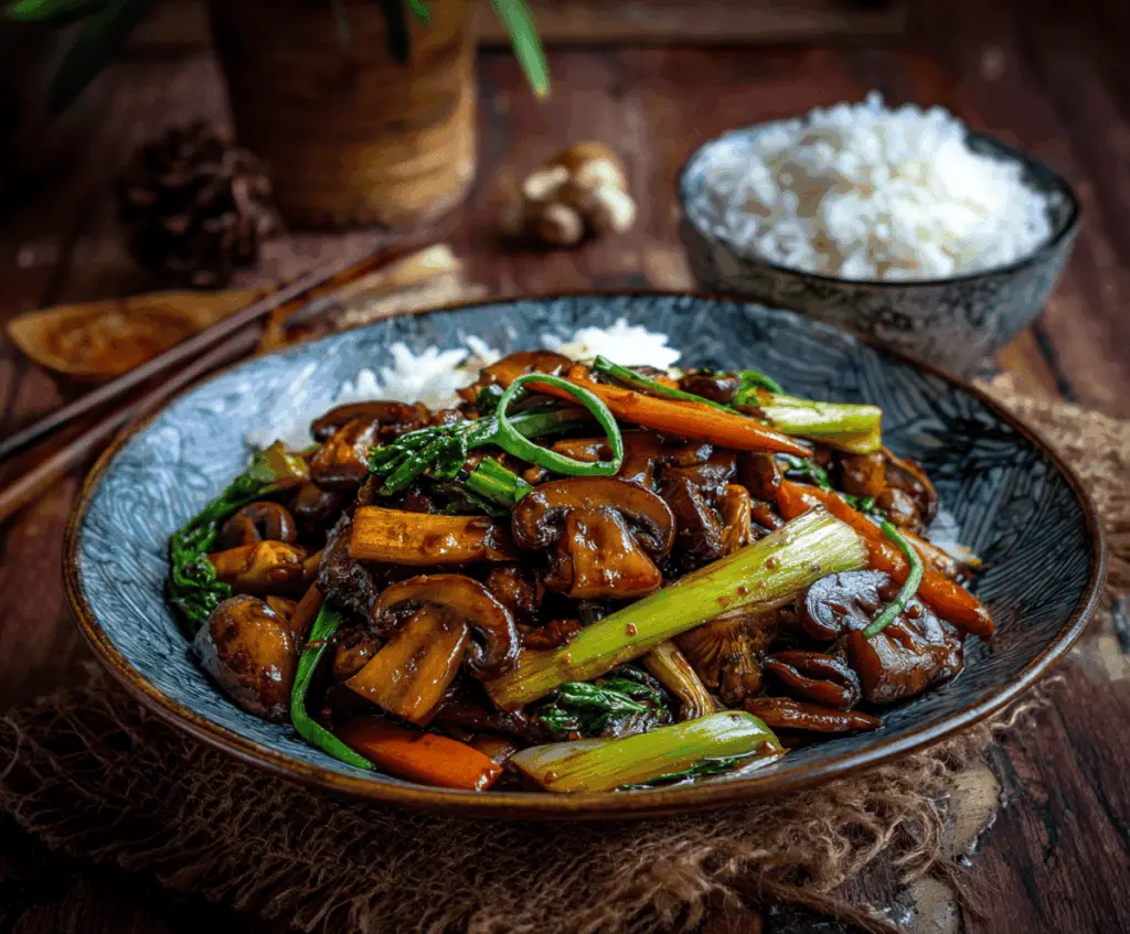 Vegan Mushroom Stir-Fry