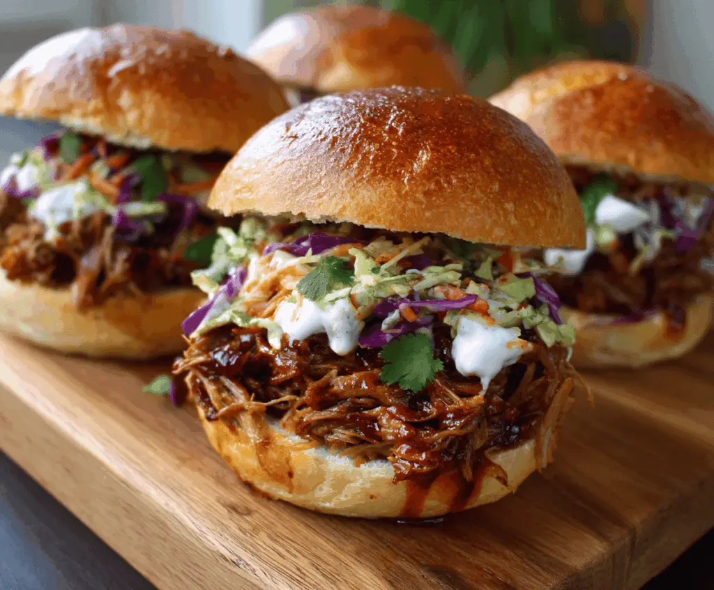 Slow Cooker Pulled Pork Sandwiches