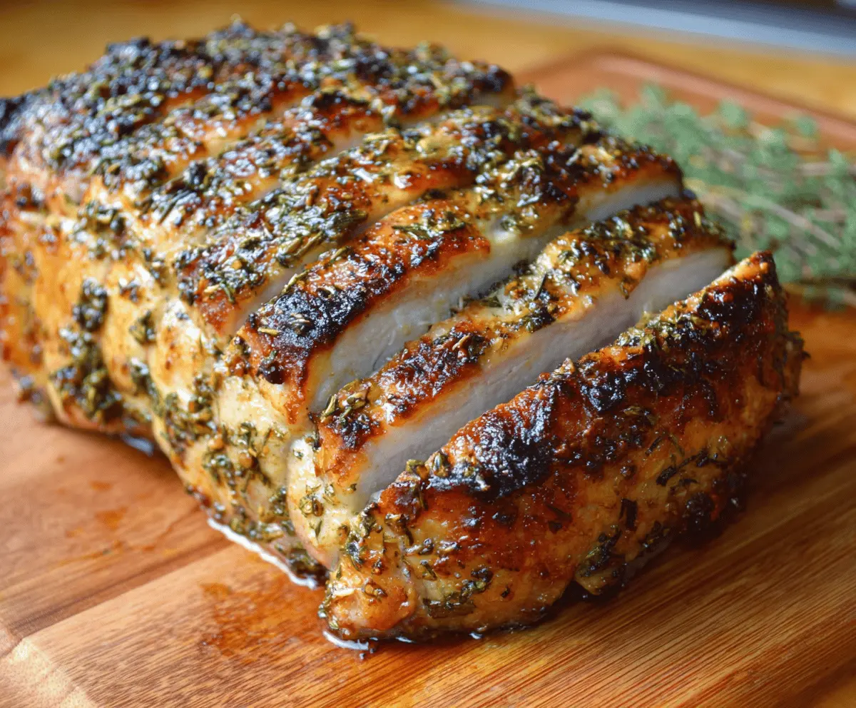 Garlic Herb Pork Roast