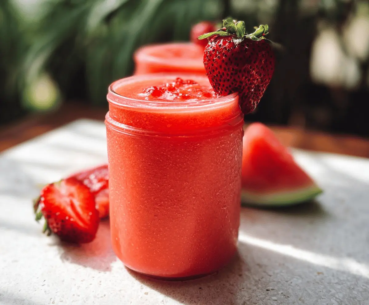 Refreshing Strawberry Watermelon Smoothie Recipe
