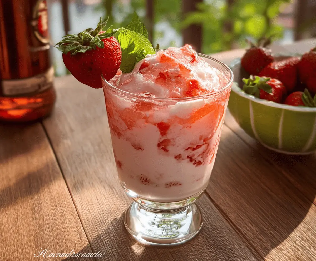Refreshing Strawberries and Cream Cocktail Recipe