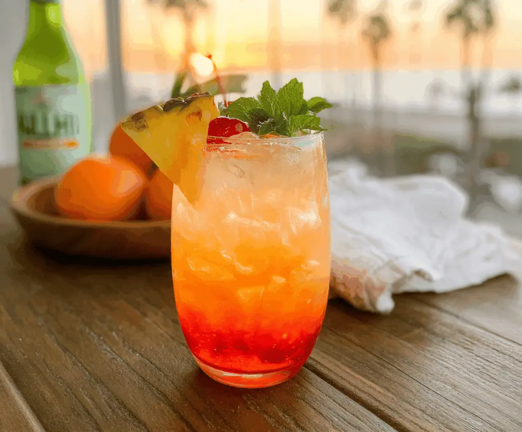 Easy Malibu Sunset Cocktail Recipe
