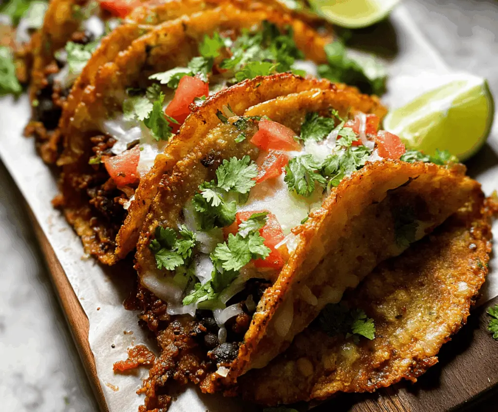 Crispy Black Bean Tacos Easy & Delicious