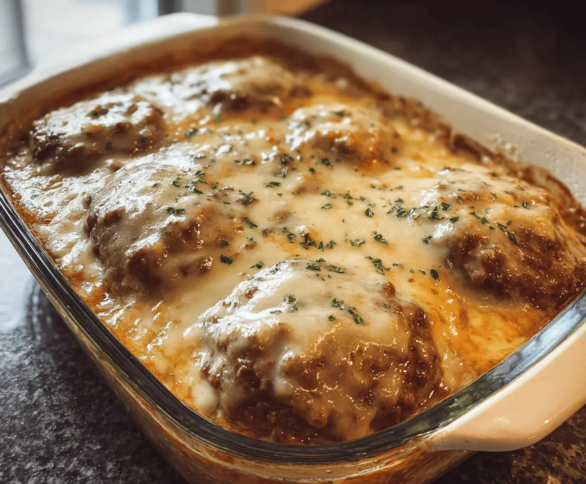 Easy Amish Hamburger Steak Bake Recipe