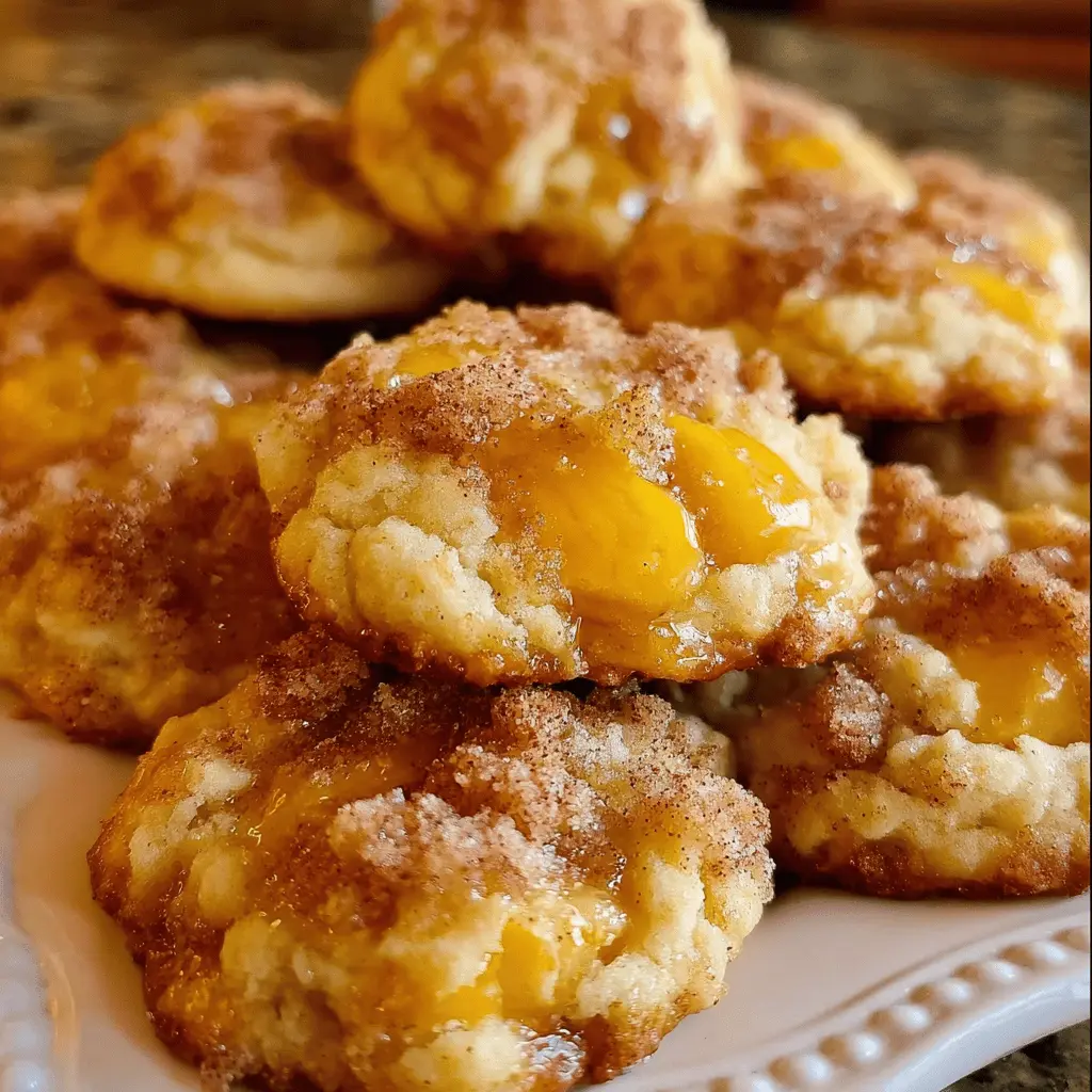 Easy Peach Cobbler Cookies Recipe