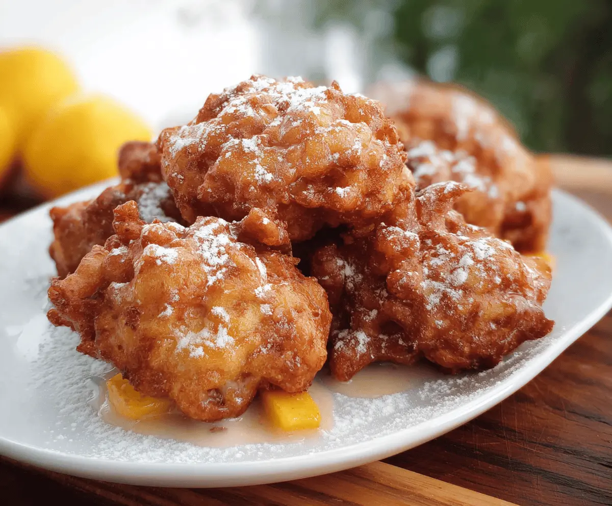 Easy Homemade Fresh Peach Fritters Recipe