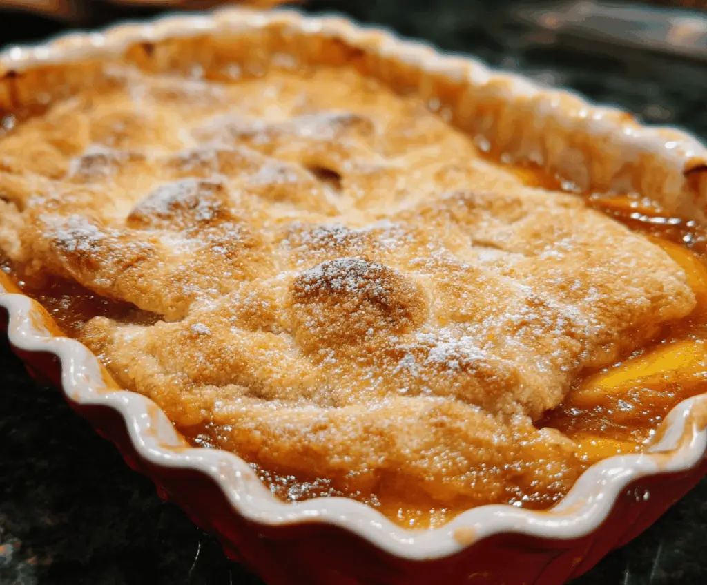Easy Homemade Peach Cobbler Recipe