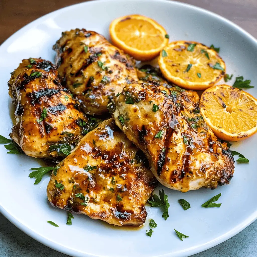 Easy Grilled Citrus Chicken with Sweet Glaze
